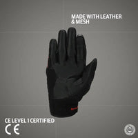 ROYAL ENFIELD SMX-1 V2 AIR SUMMER GLOVES - Black