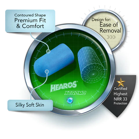 HEAROS XTREME PROTECTION HIGH DECIBEL NOISE FILTERS 14PAIR