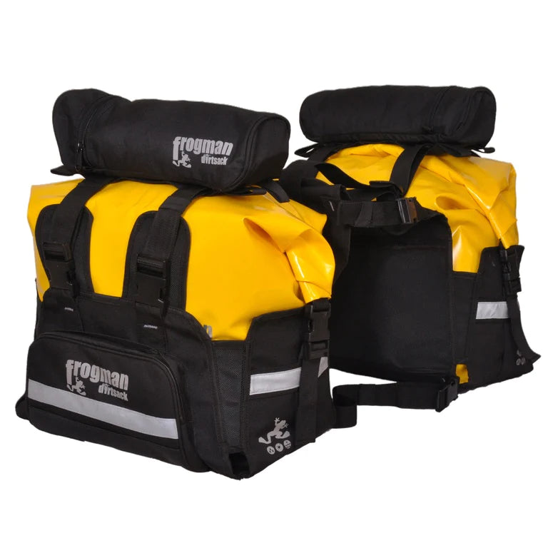 The Roll saddle bag - XPAC - Yellow – Vagabon Cycling Bags