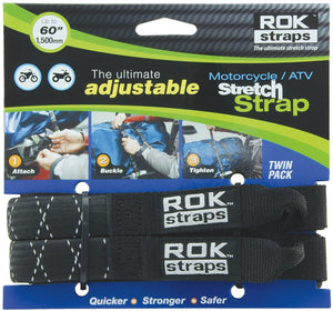 ROK Motorcycle Adjustable Stretch Straps 60"