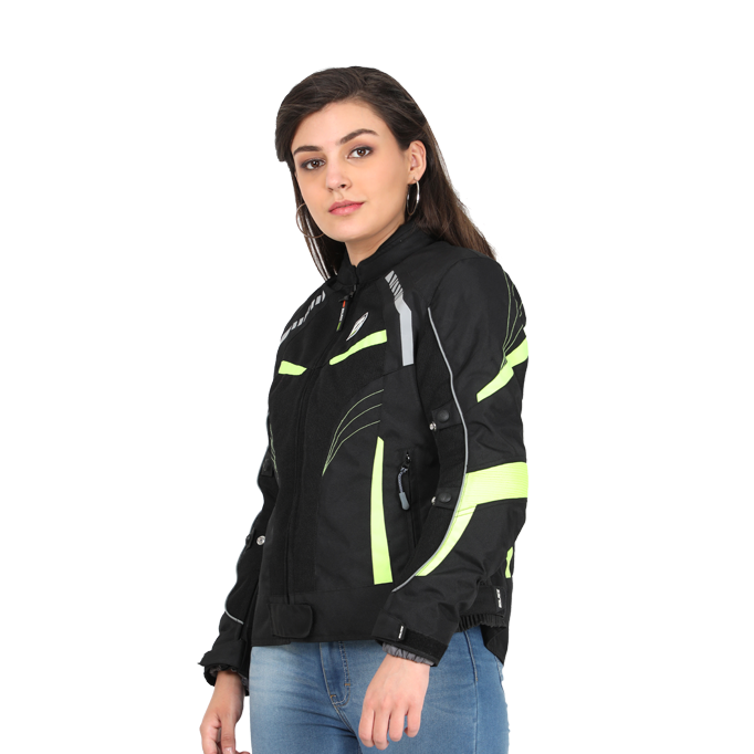 SOLACE ASMI LADIES JACKET V3.0 (Black and Neon)