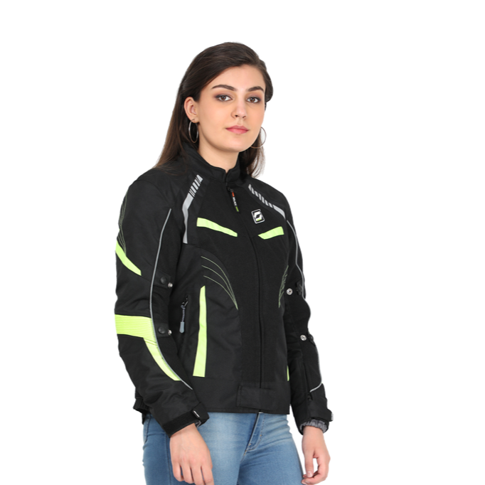 SOLACE ASMI LADIES JACKET V3.0 (Black and Neon)