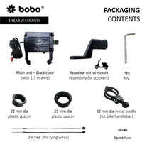 Bobo Claw-Grip Aluminum Motorcycle Mobile Mount With Fast USB 3.0 Charger