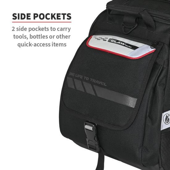 Viaterra Claw Mini 100% Waterproof Motorcycle Tailbag - Black