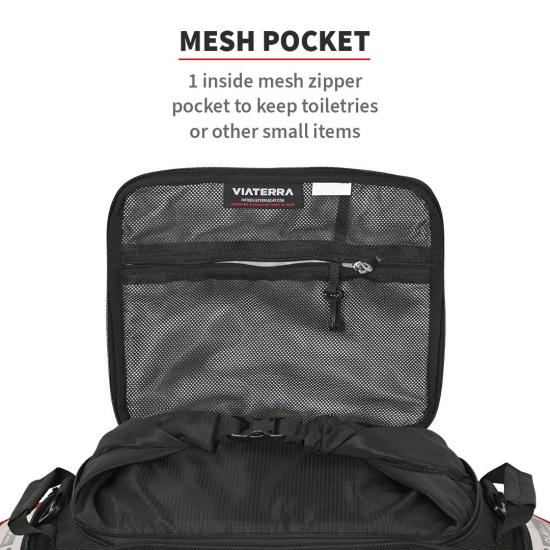 Viaterra Claw Mini 100% Waterproof Motorcycle Tailbag - Black