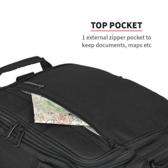 Viaterra Claw Mini 100% Waterproof Motorcycle Tailbag - Black