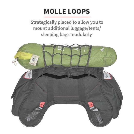 Viaterra Claw Mini 100% Waterproof Motorcycle Tailbag - Black