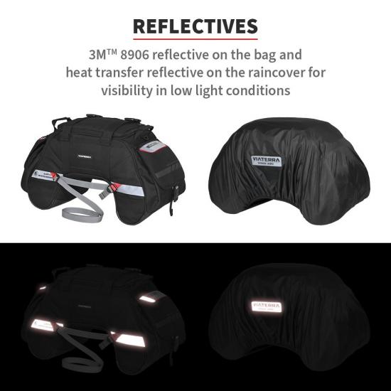 Viaterra Claw Mini 100% Waterproof Motorcycle Tailbag - Black