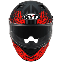 KYT NF-R Flaming Matt Grey/Red