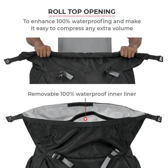 VIATERRA HAMMERHEAD MOTORCYCLE TAILBAG