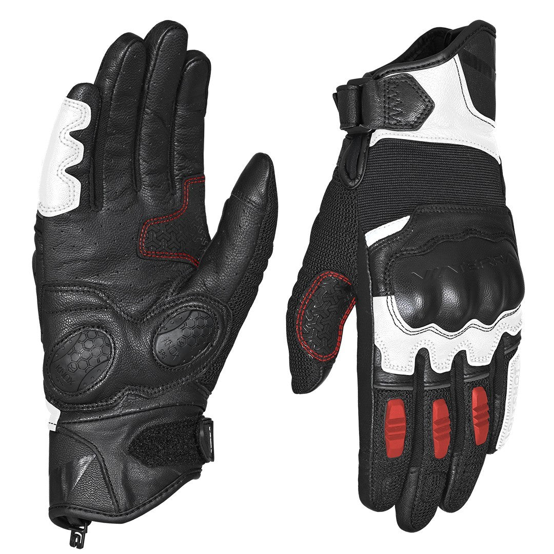 Viaterra Holeshot Short Hybrid Gloves - Lava Red
