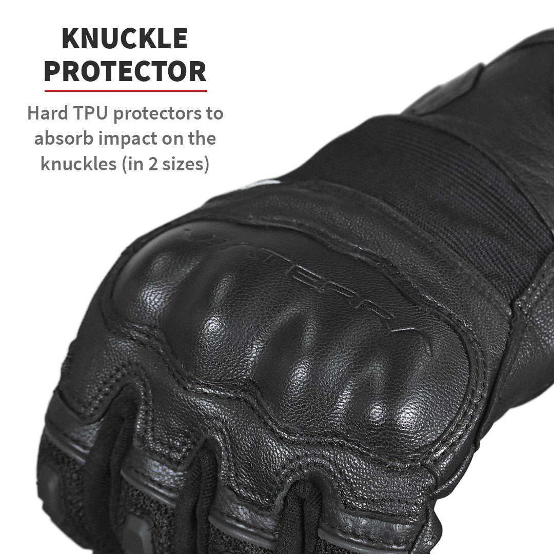 Viaterra Holeshot Short Hybrid Gloves - Gun metal