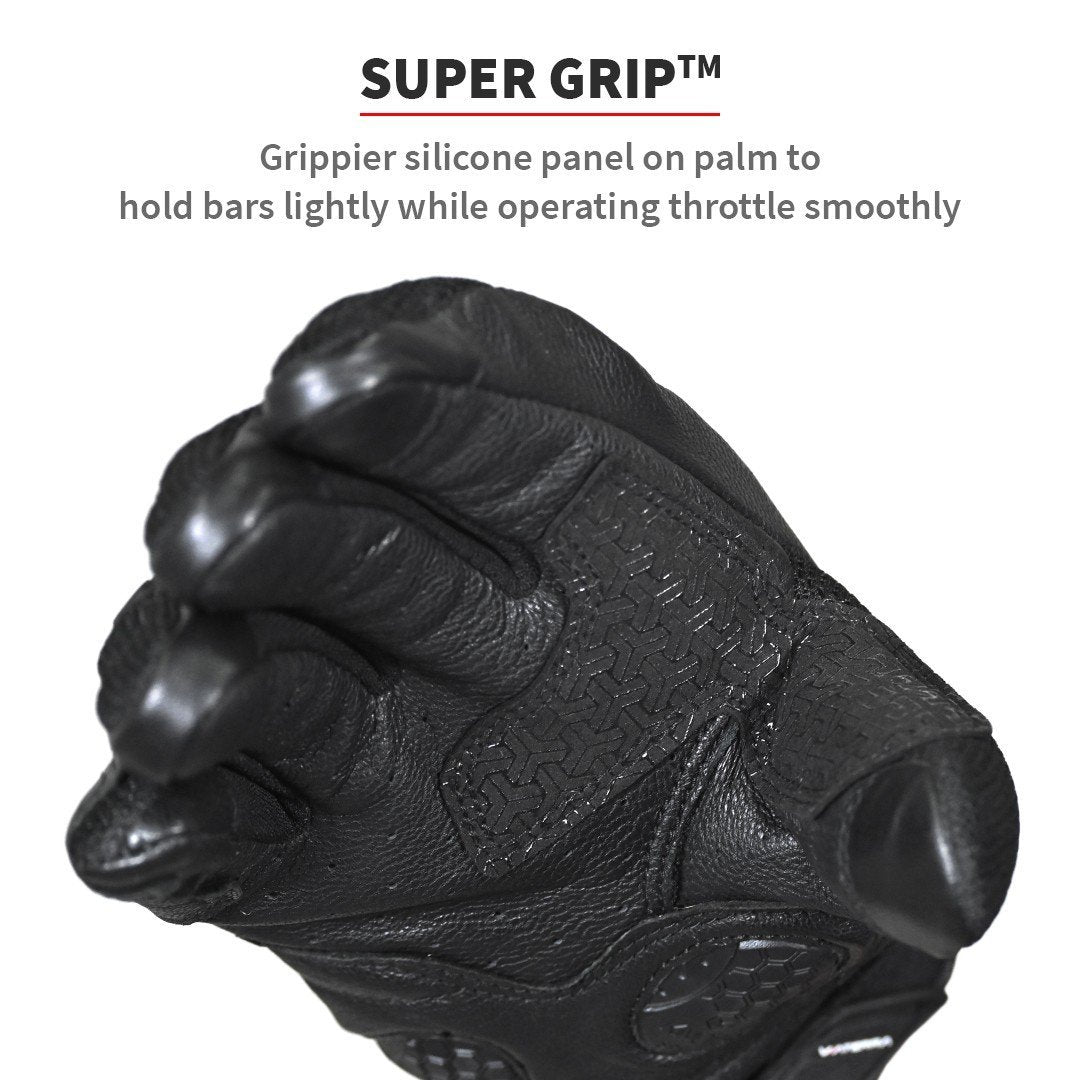 Viaterra Holeshot Short Hybrid Gloves - Lava Red