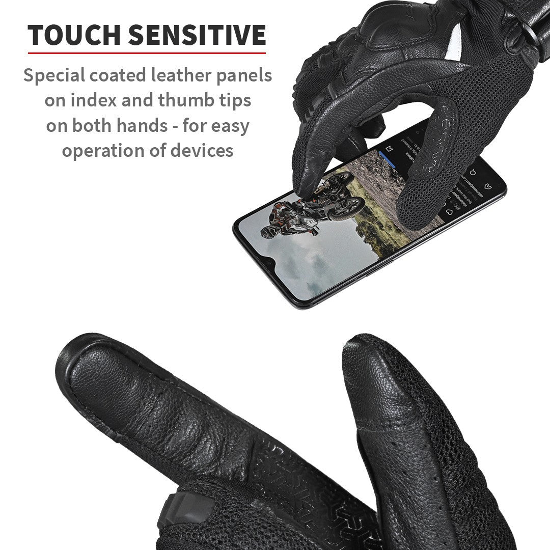 Viaterra Holeshot Short Hybrid Gloves - Black