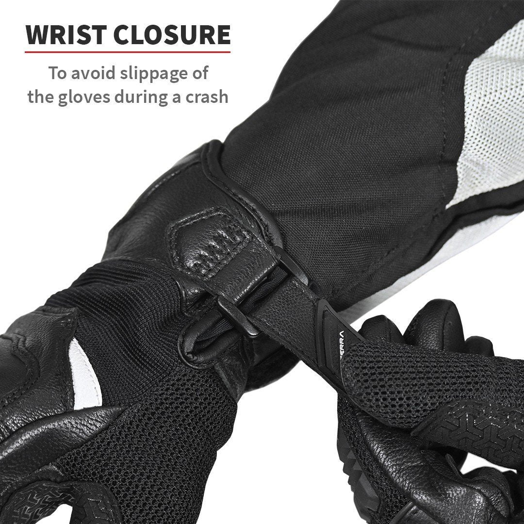 Viaterra Holeshot Short Hybrid Gloves - Lava Red