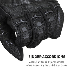 Viaterra Holeshot Short Hybrid Gloves - Fluro Green