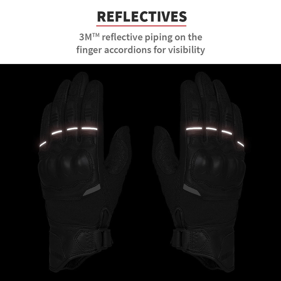 Viaterra Holeshot Short Hybrid Gloves - Black