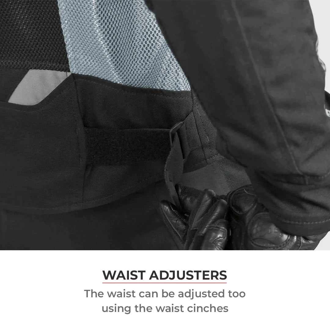 VIATERRA MILLER – URBAN MESH MOTORCYCLE RIDING JACKET GREEN