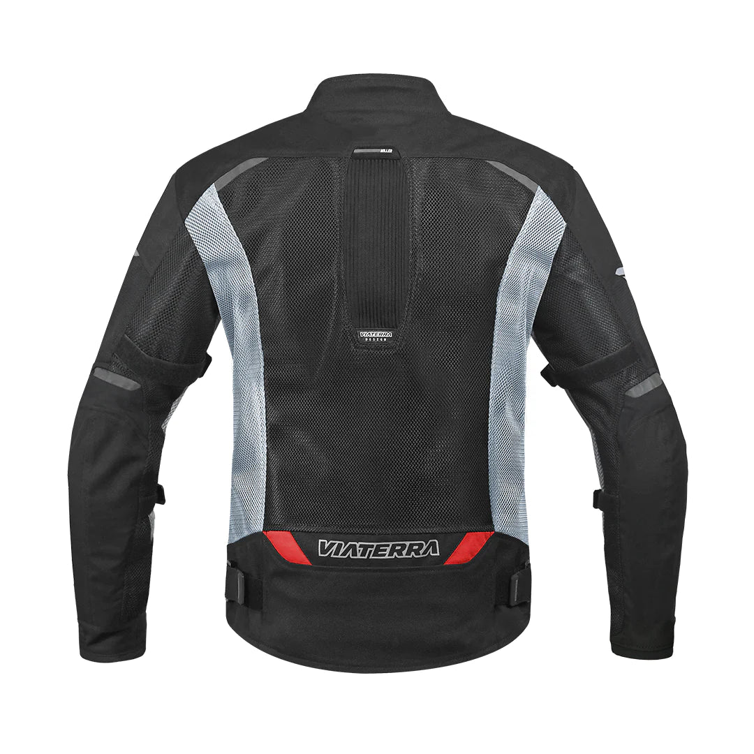 VIATERRA MILLER – URBAN MESH MOTORCYCLE RIDING JACKET RED