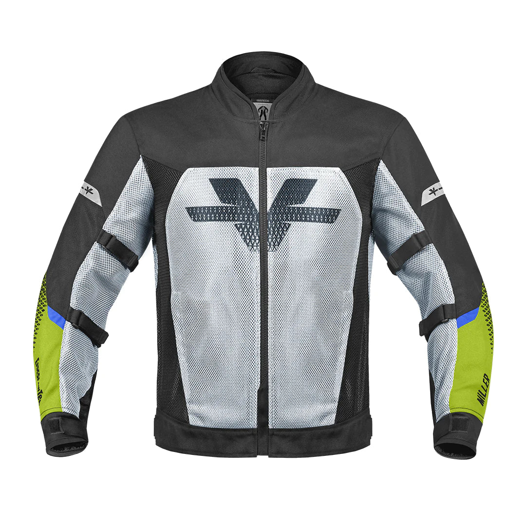 VIATERRA MILLER – URBAN MESH MOTORCYCLE RIDING JACKET GREEN
