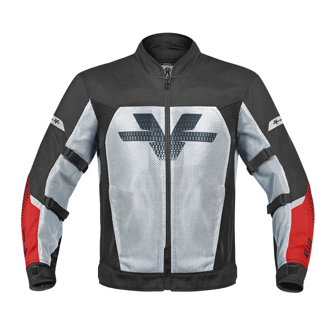 VIATERRA MILLER – URBAN MESH MOTORCYCLE RIDING JACKET RED