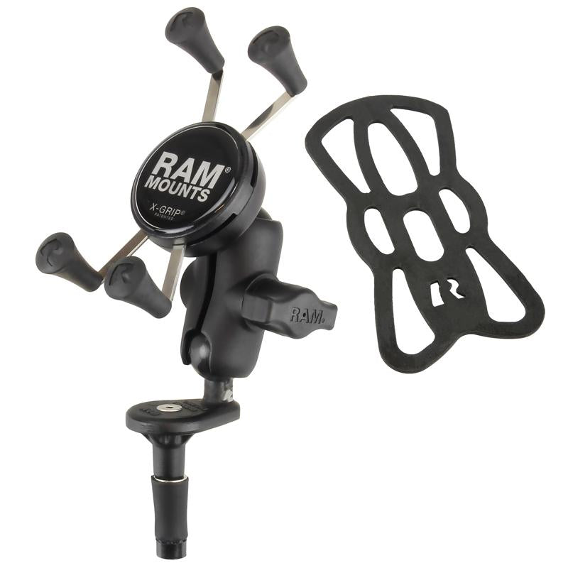 RAM X-Grip® Phone Holder with Motorcycle Fork Stem Base