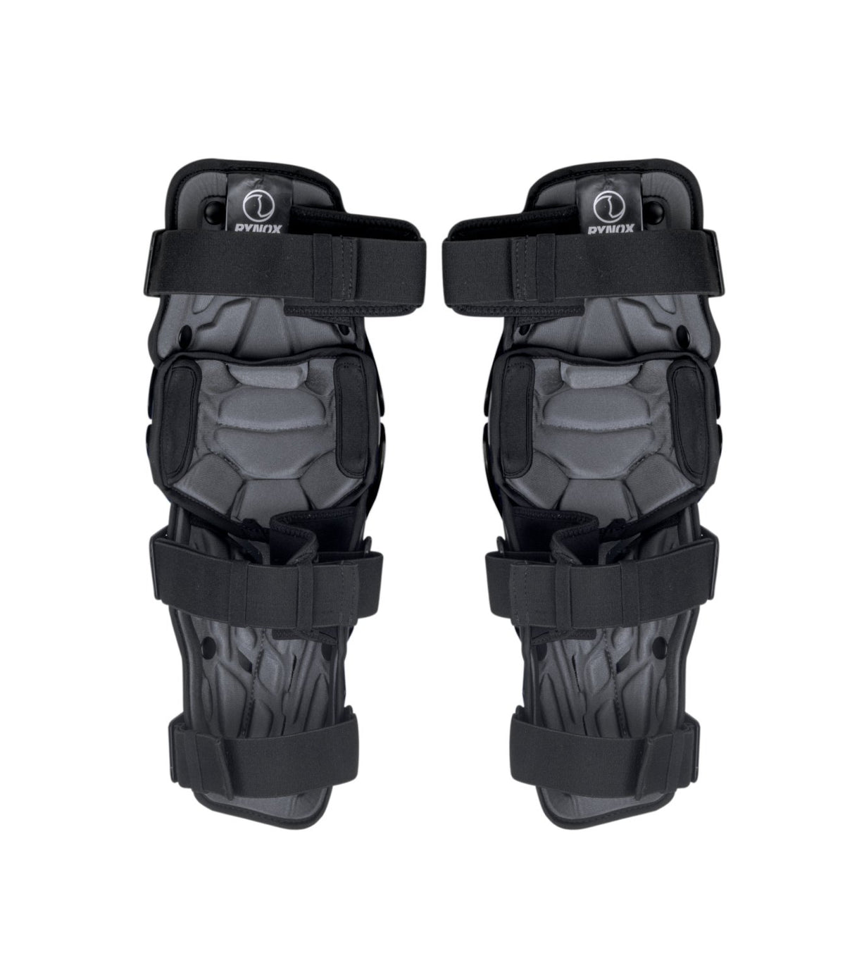 RYNOX BASTION BIONIC KNEE GUARDS - BLACK HI-VIZ GREEN