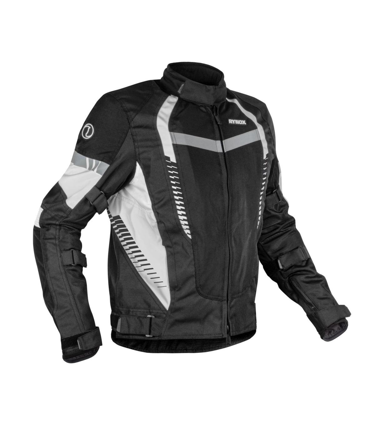 Rynox Tornado Pro 4 Jacket - Black White CE A