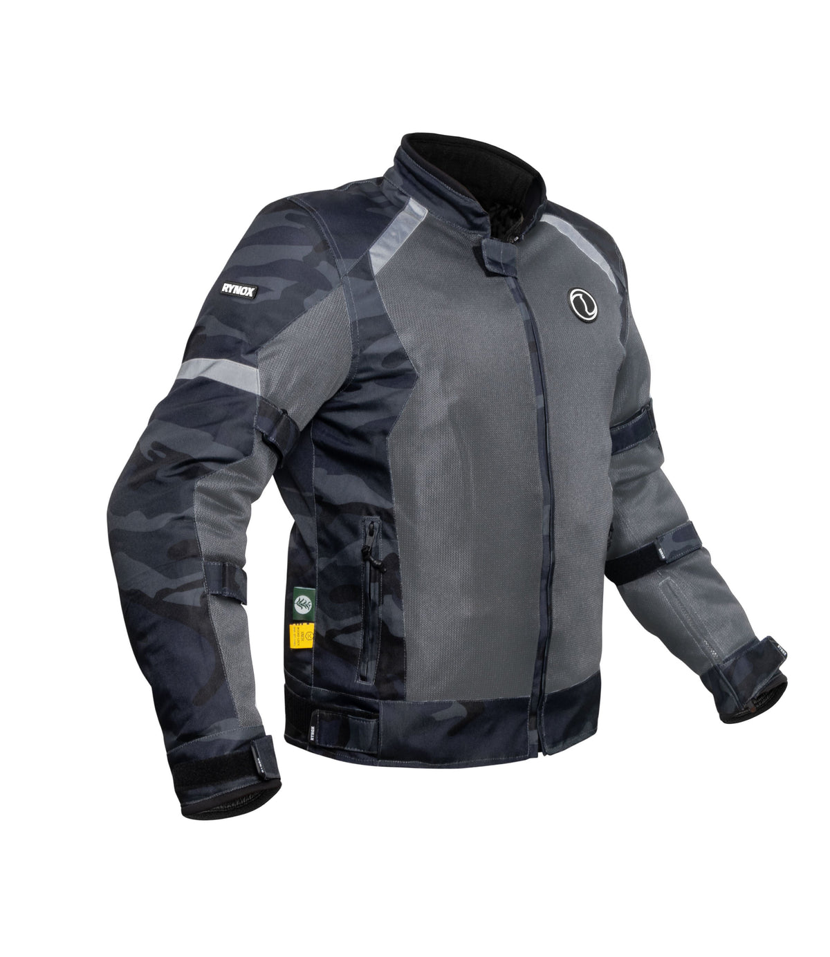 Rynox Urban X Jacket - Camo Blue with Grey Mesh