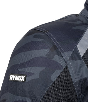 Rynox Urban X Jacket - Camo Blue with Black Mesh