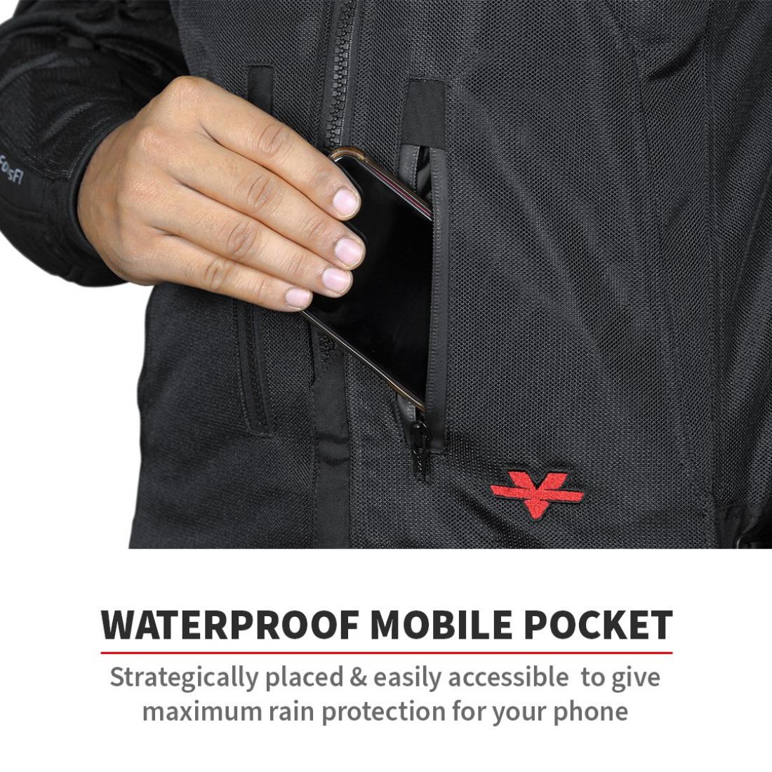 Viaterra - Spencer - Street Mesh Riding Jacket Sas-Tec Red