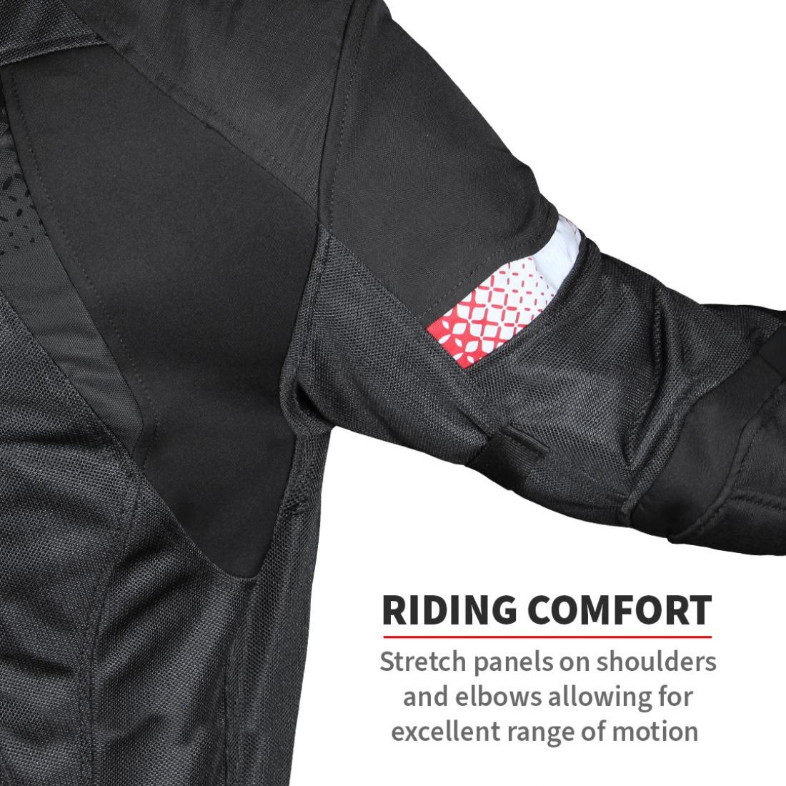 Viaterra - Spencer - Street Mesh Riding Jacket Sas-Tec Black