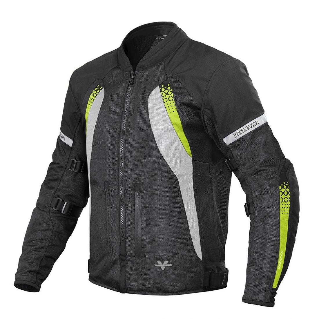 Viaterra - Spencer - Street Mesh Riding Jacket Sas-Tec Fluro Green