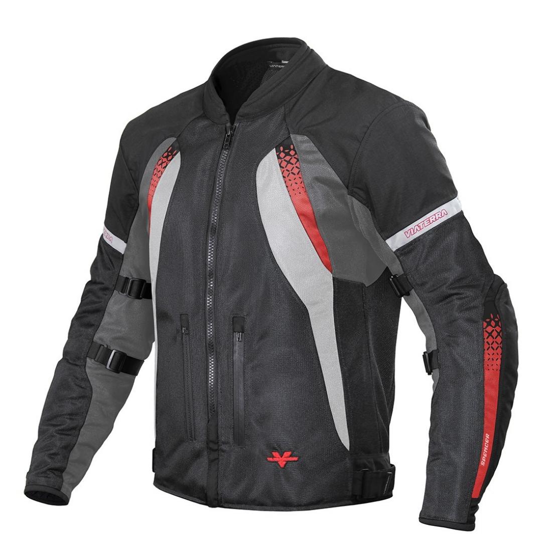 Viaterra - Spencer - Street Mesh Riding Jacket Sas-Tec Red