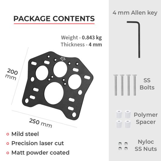 VIATERRA TOP BOX ADAPTER – RE HIMALAYAN BS6 / HERO XPULSE