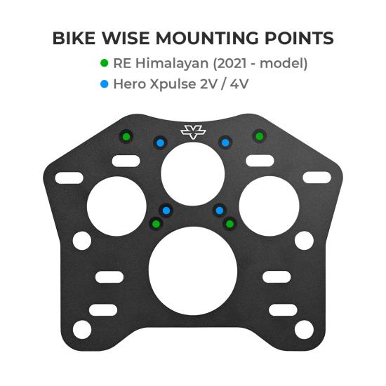 VIATERRA TOP BOX ADAPTER – RE HIMALAYAN BS6 / HERO XPULSE