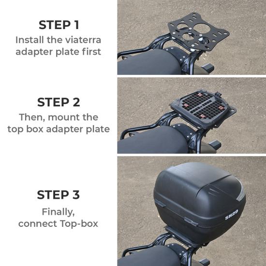 VIATERRA TOP BOX ADAPTER – RE HIMALAYAN BS6 / HERO XPULSE