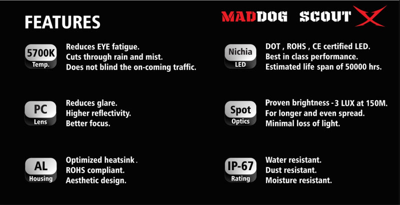 Maddog Scout-X Auxiliary light