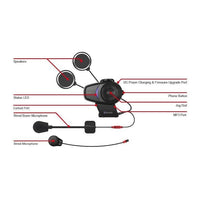 Sena 10S Motorcycle Bluetooth Communication System Dual Pack
