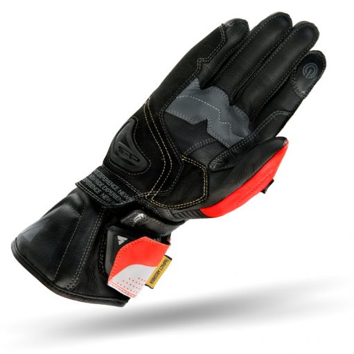 Shima STR-2 Full Gauntlet Gloves - Red Fluro